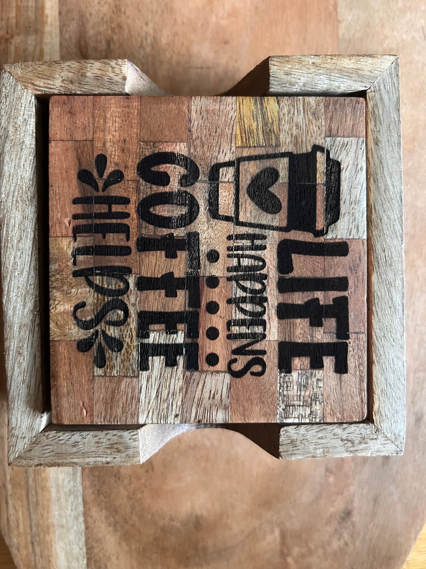 Set of 4 Coasters for Coffee Lovers!